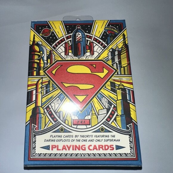DC Comics Superman Playing Cards by Theory11 - NEW/SEALED FAST SHIPPING - Picture 1 of 2